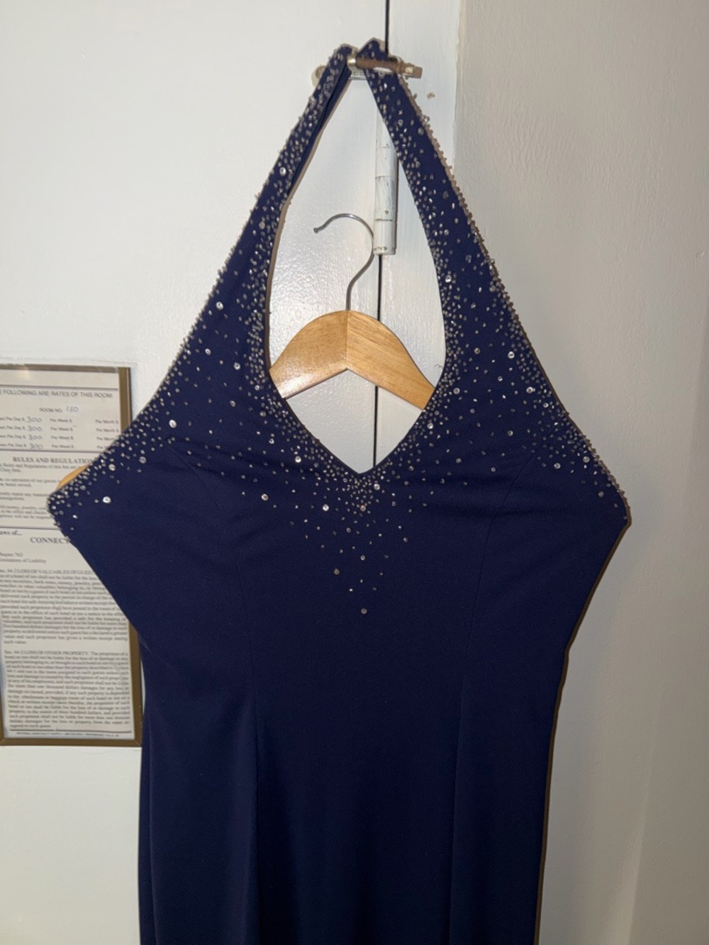 Elegant purple Halter Prom Gown with Beaded Accents 8